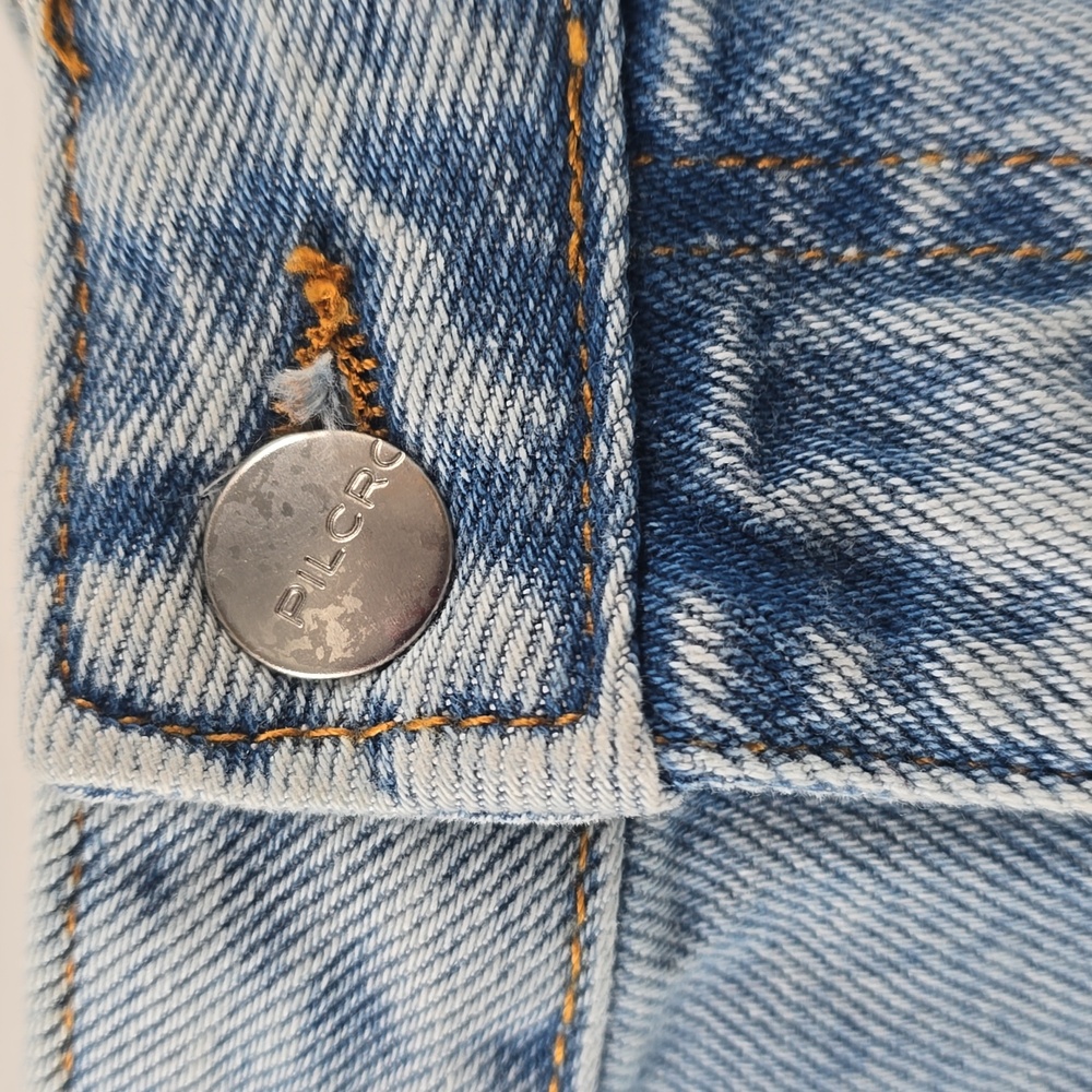 Pilcro Light Blue Denim Skirt with Brand Label - Picture 12 of 13